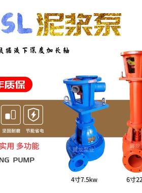 新款液抽沙式泵100L立泥浆泵UMK加厚下N耐磨渣浆泵4寸钻孔灌浆泵