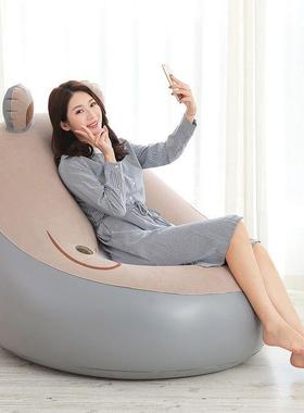 懒人沙发榻榻米可折叠沙发单人沙床上电ZVR脑靠沙背椅子地发板小