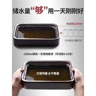 黑木茶盘实木茶台家FS725866檀小用茶盘台小型轻奢现代茶具托盘小