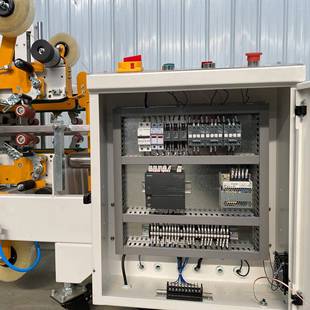 半封自角边封箱机HPG动 50L胶带打57包机纸箱封汁箱机果饮料封箱