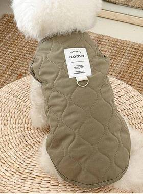 狗狗马甲秋款冬狗CD100511狗衣型服冬季加厚中小牵犬可爱泰迪比熊