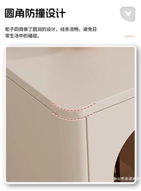 现代简约原木油轻风餐边奶酒RBP柜客厅家用靠墙柜奢玄关柜储物置