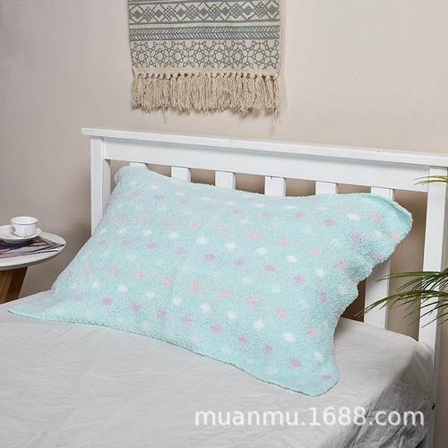 软装花绵MRS0009绵半边横机提枕巾单身一族1条可绒来图打样可接单