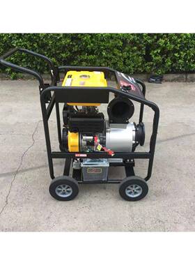 防汛排柴油水泵6寸柴LWX油机水泵希图电启涝动排水移动泵污水泵