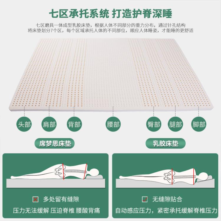 厂天然乳胶床垫18m榻.米垫席梦思家榻0A-03.9m儿童床垫