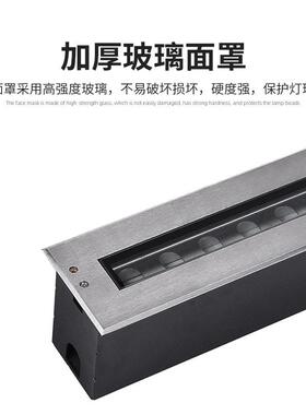 led条形地埋灯户外r嵌GS0004-1入式洗景墙b灯防水广场地面观g不锈