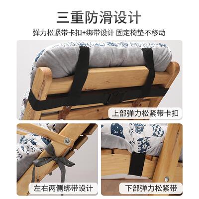 众之亿躺椅垫子椅椅垫通用靠椅ltao6524子坐垫垫靠背一体摇靠折叠