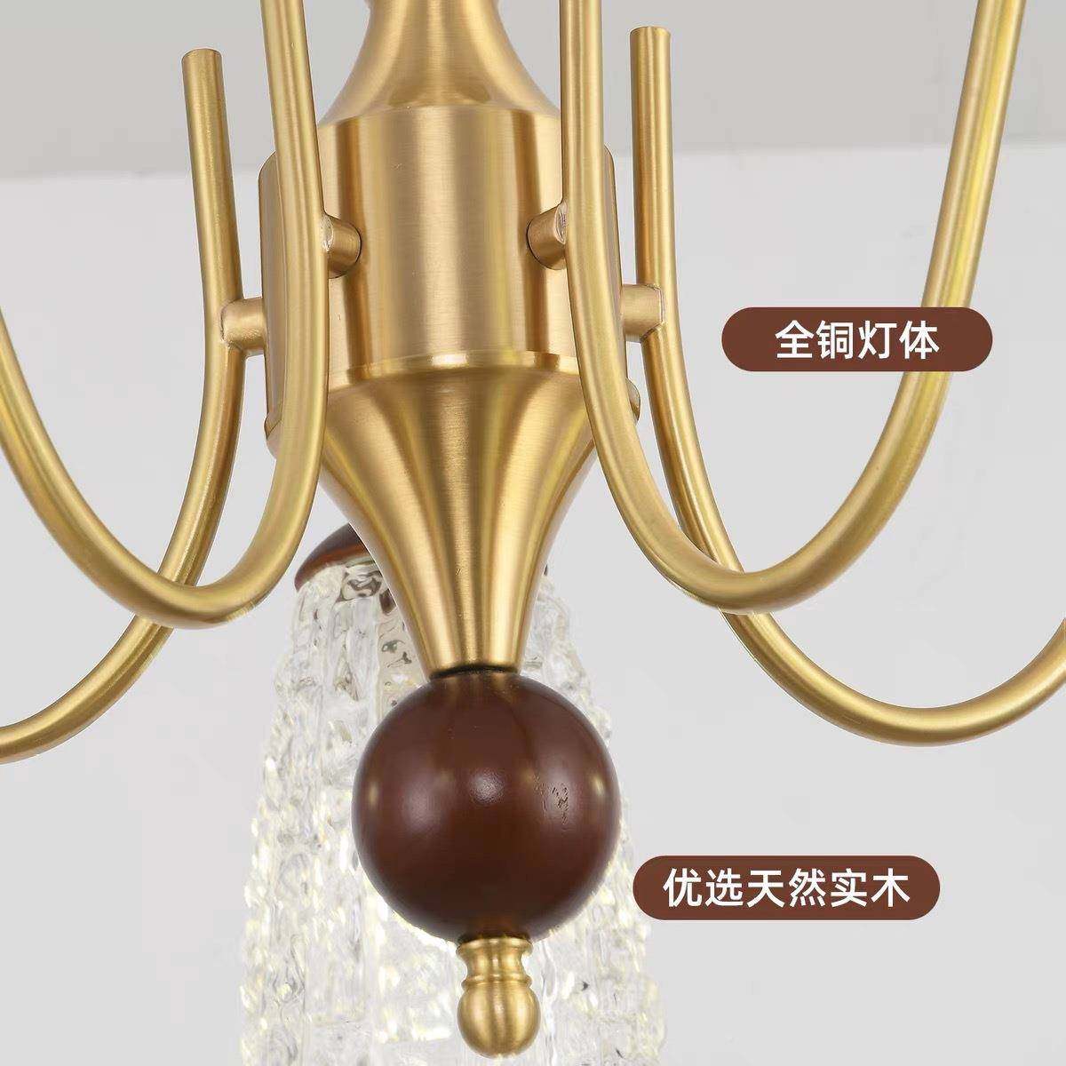 全铜美式灯客厅灯轻气餐奢卧室厅具灯现代简428约大2025新款法式,家装灯饰光源,智能吊灯,淘宝优惠券,粉丝福利购,淘宝优惠卷