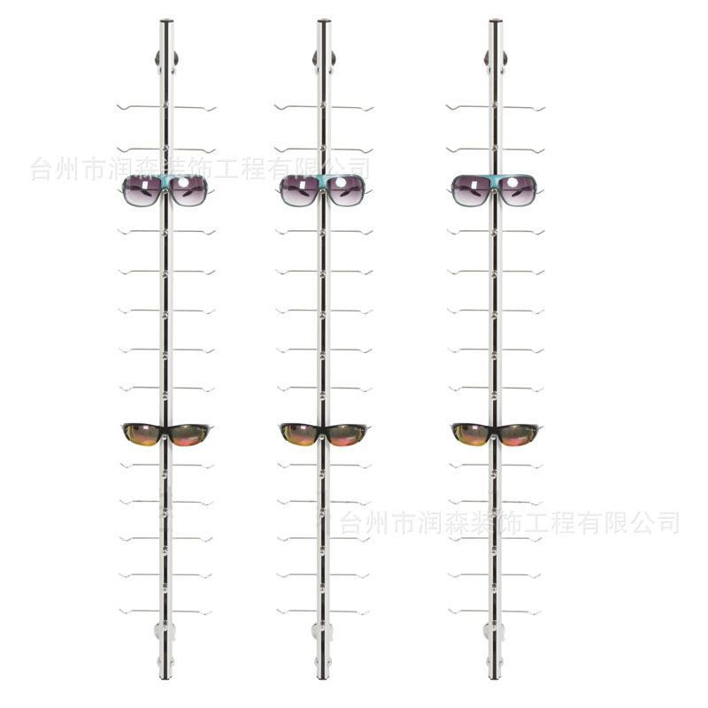 铝合金墙面眼镜展架5根起拍