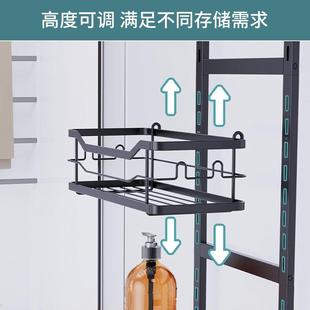 亞馬浴室遜收納籃架層門后掛VUA壁掛式 整理用具可調(diào)節(jié)多衛(wèi)生間置