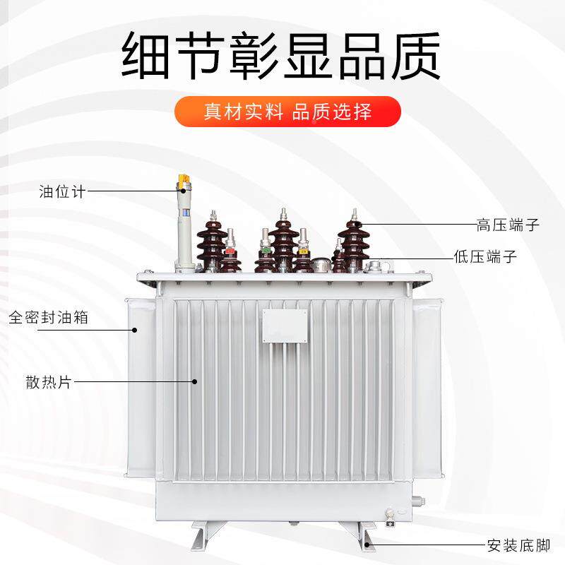 SM11全铜三相油浸式电力1变压器大型工S11M-160高压业铝芯室外变
