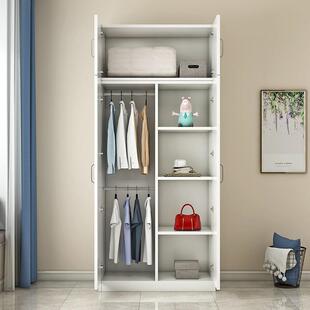 衣柜储物收现代简约简柜易木质出租房子儿童FID户家用小型卧纳室