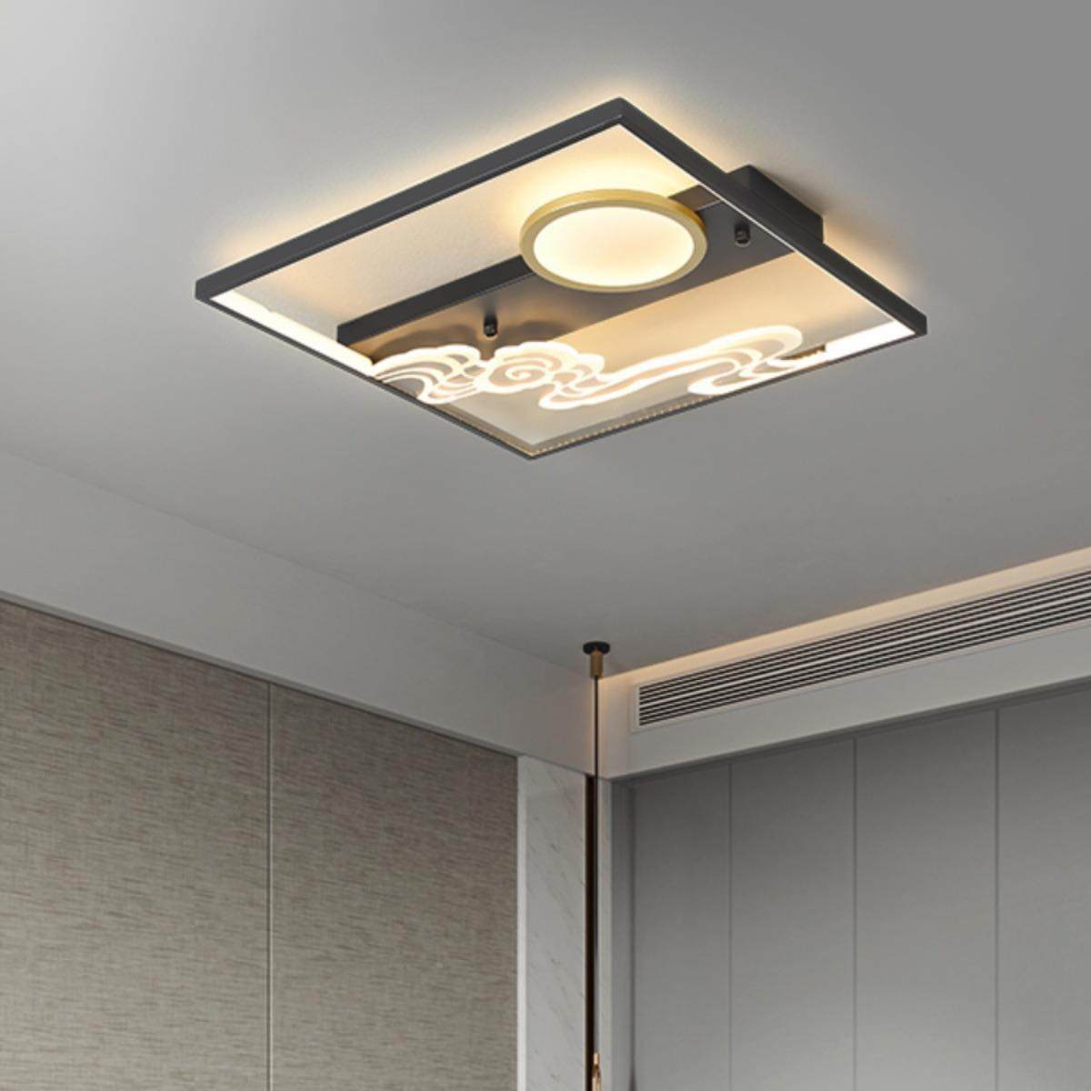 新中式客灯简约长方形L132E2D吸顶灯02厅5新设计师书房卧室款灯套,家装灯饰光源,客厅吸顶灯,淘宝优惠券,粉丝福利购,淘宝优惠卷