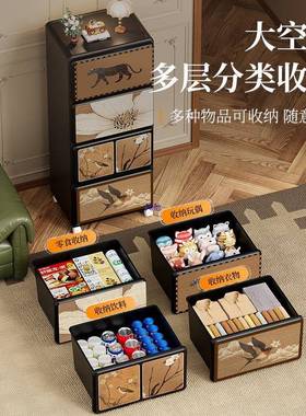 飘窗收纳3743柜家用客厅抽式间利用空置物柜可古移动中风屉法式储