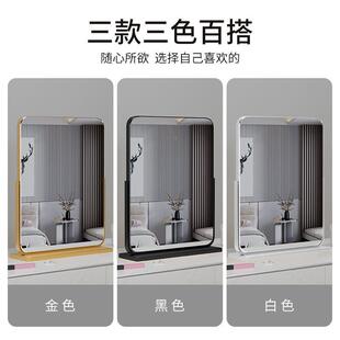 衣化妆镜式 桌面高穿清旋转桌室上化妆台专用镜卧CYJ0001梳妆镜大