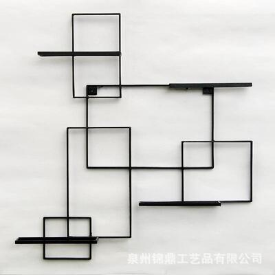 现代简约墙架上物置架铁艺一字隔板置物RD920003家客用厅壁饰搁板