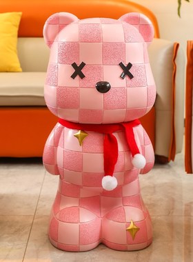 创意暴力熊装饰品落地大摆件客厅电视柜旁家居存钱罐儿童新年礼物