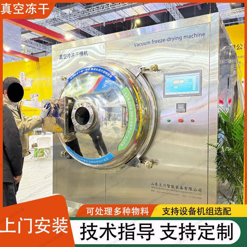 苹果片真空冷冻干燥机 水果低温脱水冻干设备 全自动果蔬冻干机厂