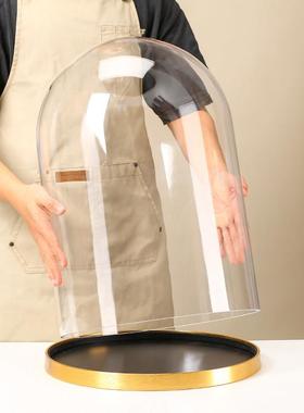 特大号透明玻璃罩子商用珠宝展示防尘装饰柜模型工艺品摆件防尘罩