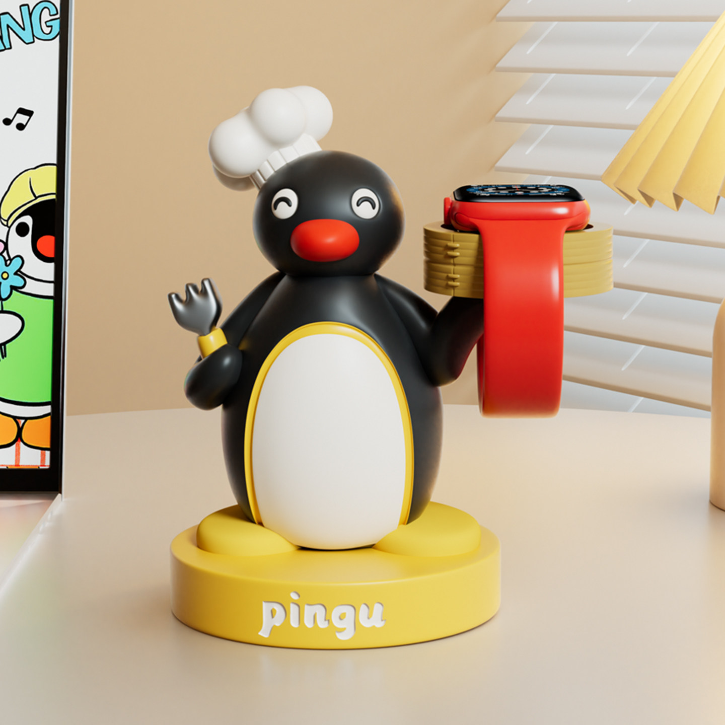 pingu周边生日礼物手表充电底座图片