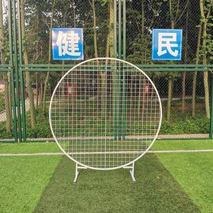 新款婚庆圆形网拱门森风系球装饰铁艺气网格格23423423路引背景网