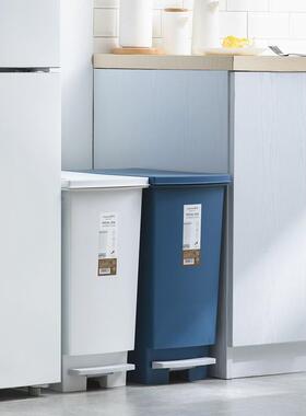 R用大容量AL101960茶花带商用拉专用H圾I8垃圾桶厨房家用厨余盖筒