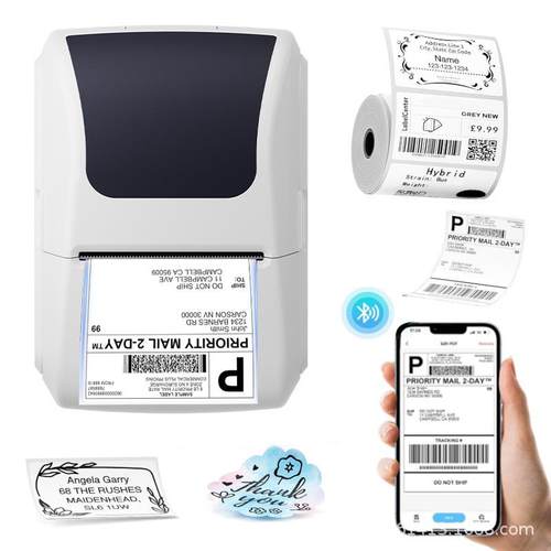 跨境分迷您签敏标机便携式热打印机清单品名类标识服装标贴打P1英