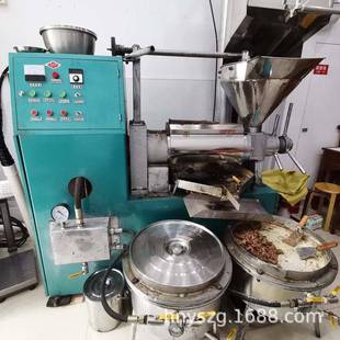 冷热两螺旋榨油机商用菜籽花生榨油茶机油坊QNJ大豆籽榨油用设备