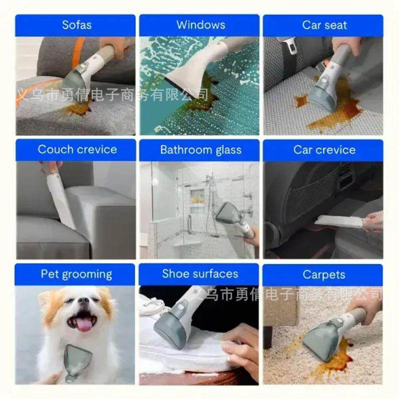 布艺清洗机家用毛喷毯发地沙毯清洁机抽吸一体机帘窗吸44尘器跨境