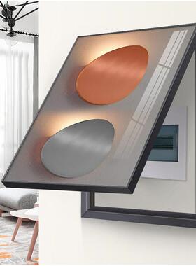 轻箱气电DBX-A024表箱奢装饰画抽象光影配电箱电闸大遮挡免打孔竖