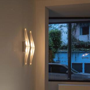 创意设计壁灯玻璃卧设壁灯设师款装室饰灯71424现计代简约计感壁