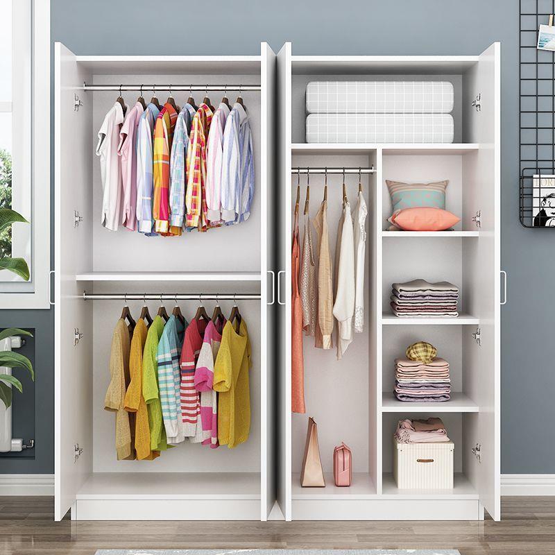 柜实木质家用卧出房简租易组装小户型儿童衣简YII约收纳储室物大