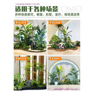 绿ltao1004植型室内大物造景合楼梯下热带组假植景观假树盆栽装饰