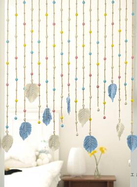 20吊25艺新款门帘珠木珠帘窗帘装饰古术饰隔断帘玄F97J7H9S关茶复