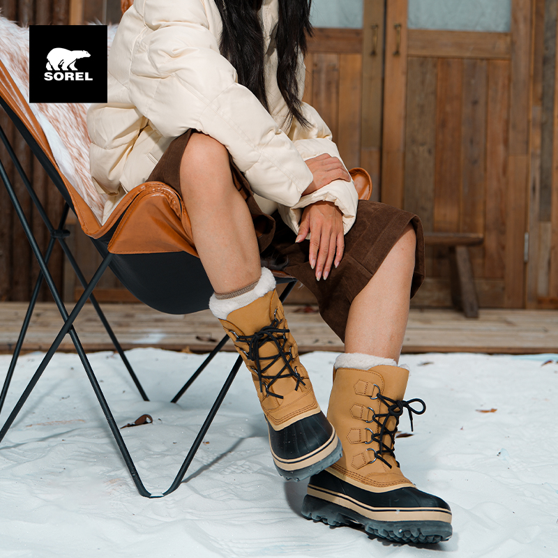SOREL CARIBOU™女士猎鸭靴冬季防水时尚加厚保暖绒毛雪地靴NL1005
