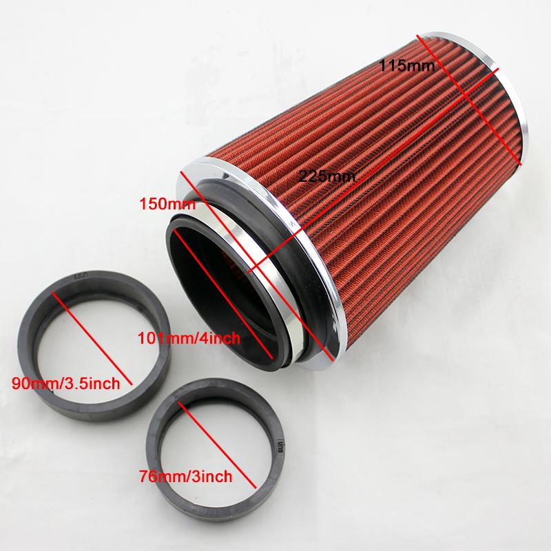 汽车改装进气滤清器放大进气蘑菇头空气滤清器东如头63/70/76/101