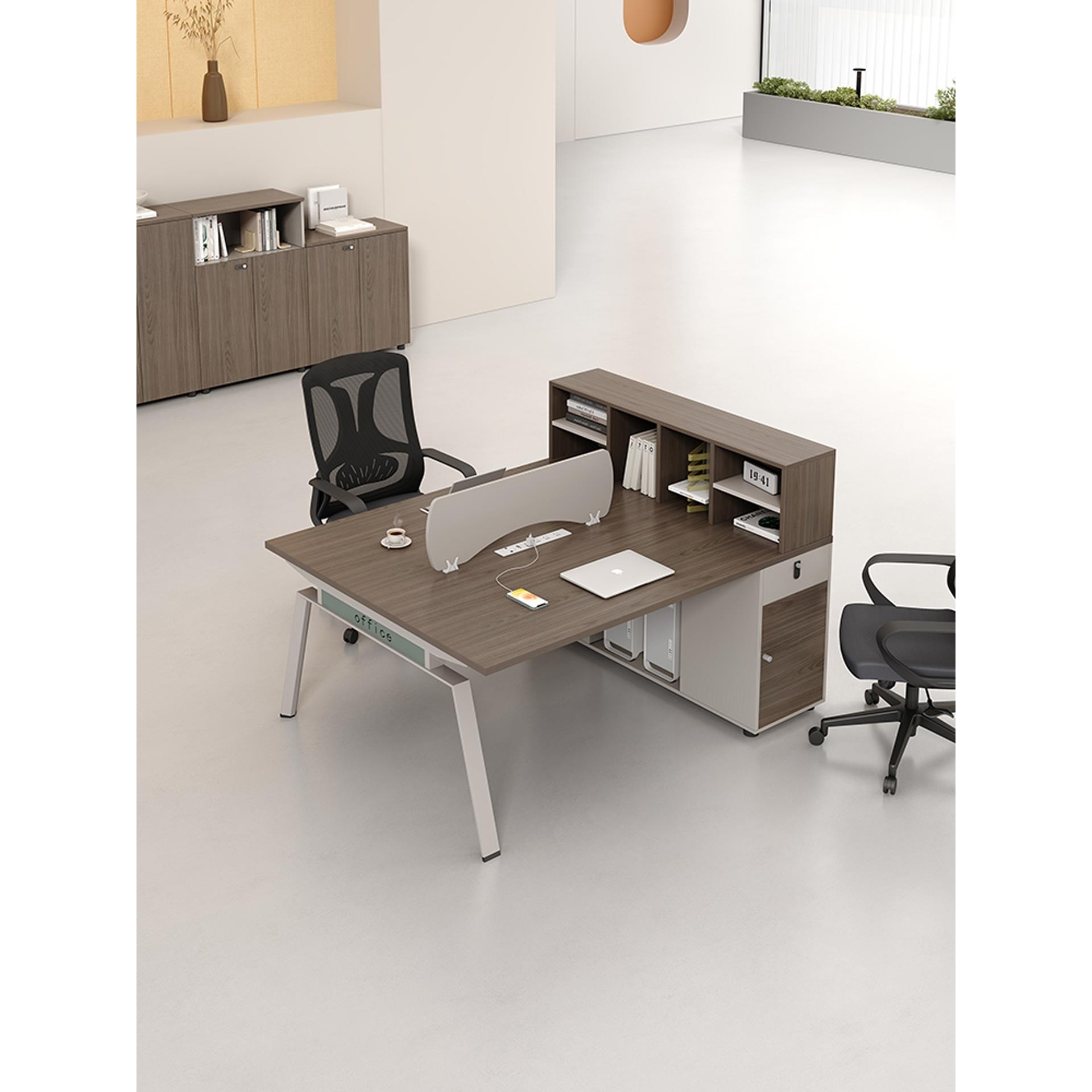 双人办公桌椅组合简约现代位办公室财务4/6人员工桌面对面职员桌