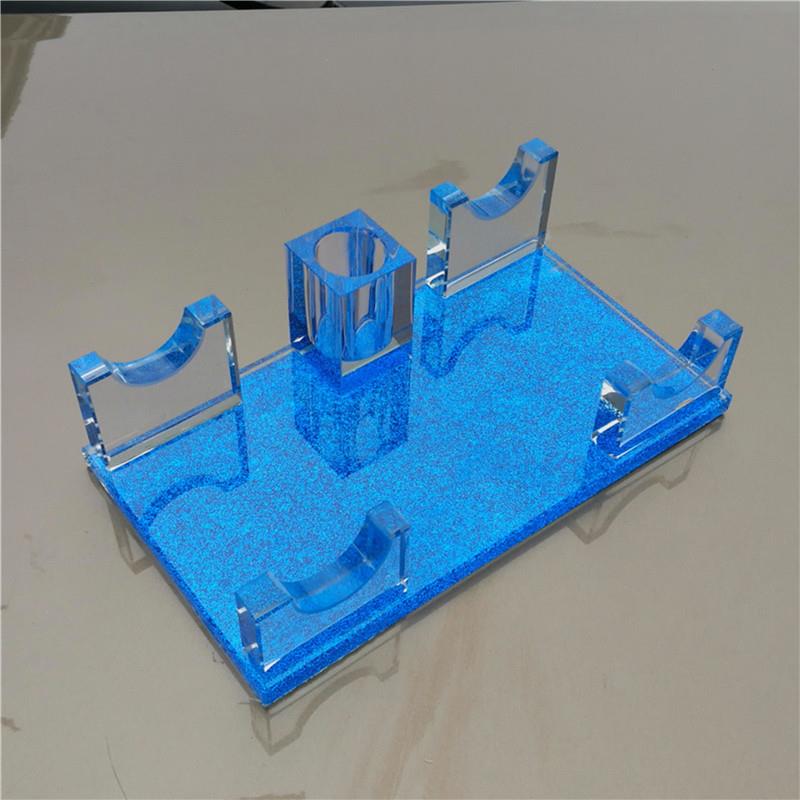 水晶话筒架ktv无线话筒座麦座话筒底座桌面夜场咪座麦克风支架