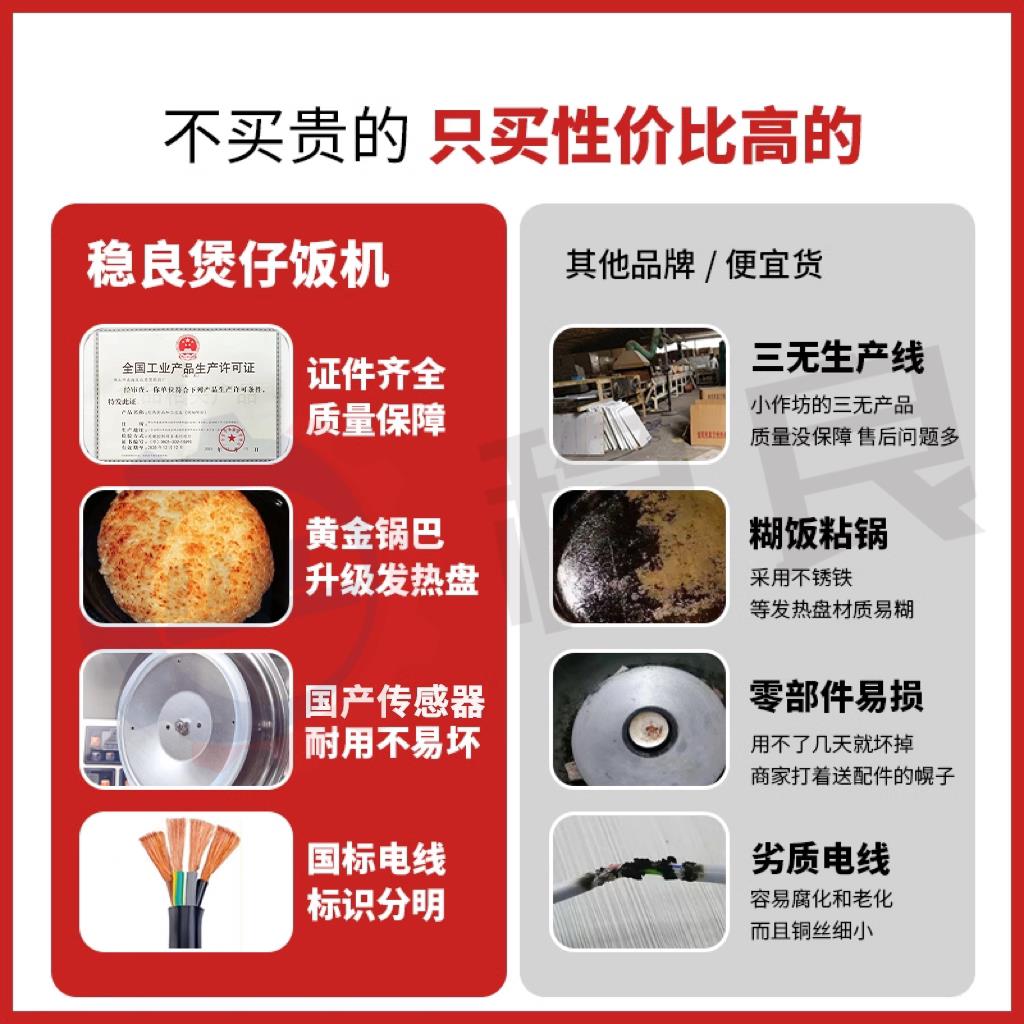 煲仔饭机全自动智能数码食堂商用餐饮设备外送广东传统专用黑晶炉