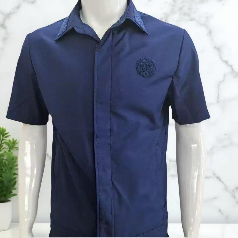 际华新款夏季短袖备勤服男女春秋长袖夹克蓝色透气耐磨工作服套装