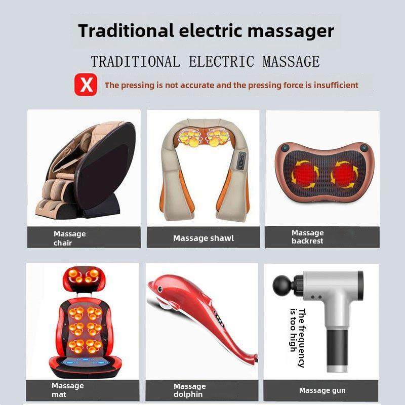 按摩披肩部肩膀揉捏捶打背部脊椎腰部肩周肩颈椎经络疏通按摩器仪