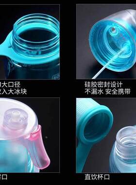 小学生防摔带喷水喷雾水杯多功能保温杯儿童安全可以的能夏塑料