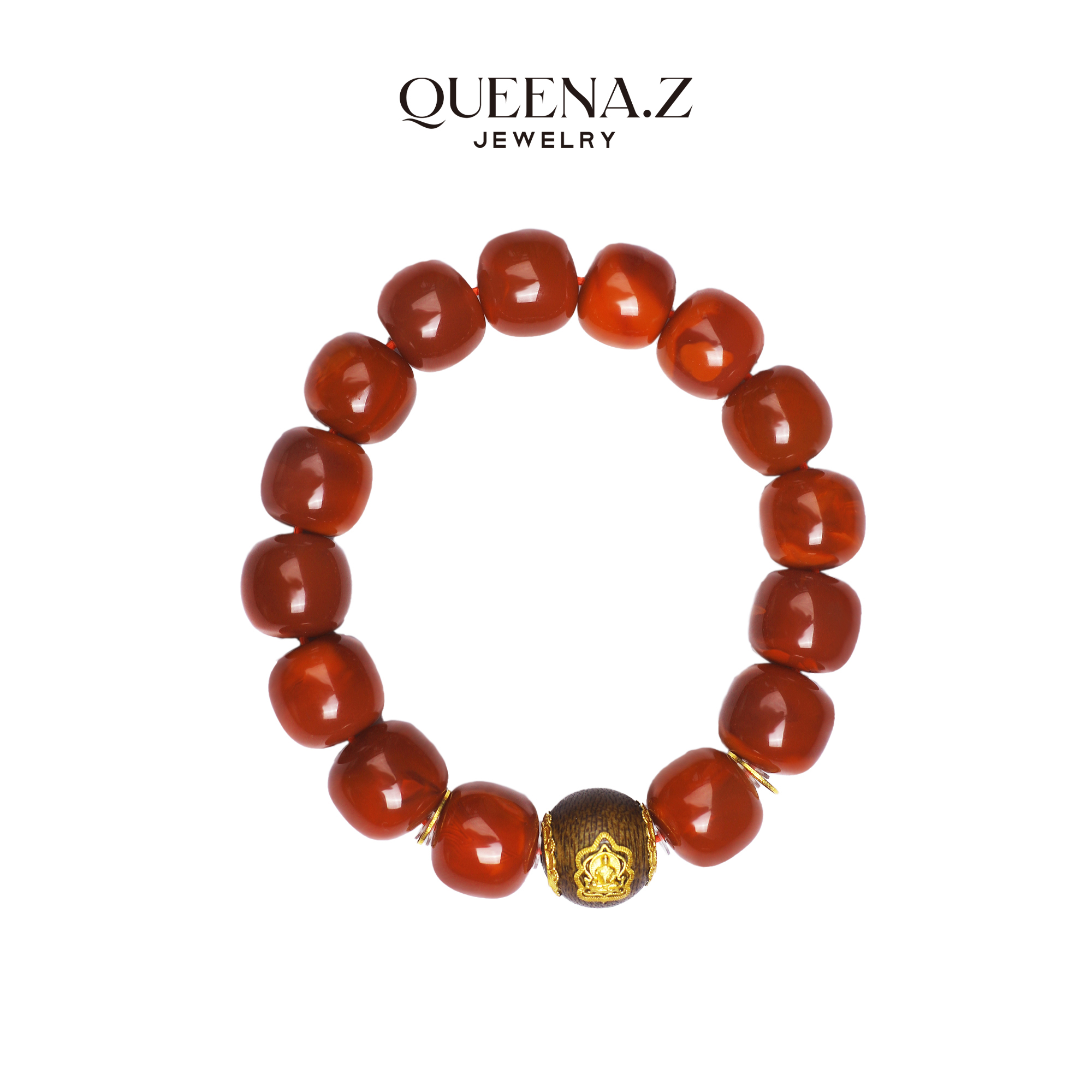 QUEENA.Z 2025新品设计师系列女士南红单圈手串HH340323002