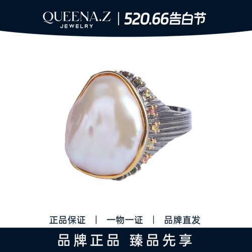 QUEENA.Z 2026新品设计师系列女士珍珠戒指HK231230049