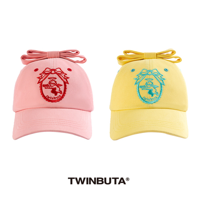 TWINBUTA｜叛逆丘比特｜立体蝴蝶结撞色立体刺绣棒球帽春夏