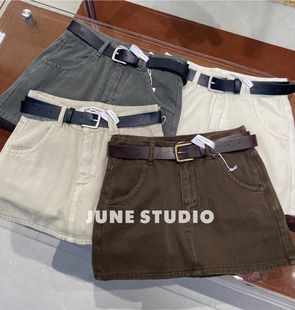 June 基础气质简约半身裙女夏季设计感百搭包臀裙修身高腰a字短裙