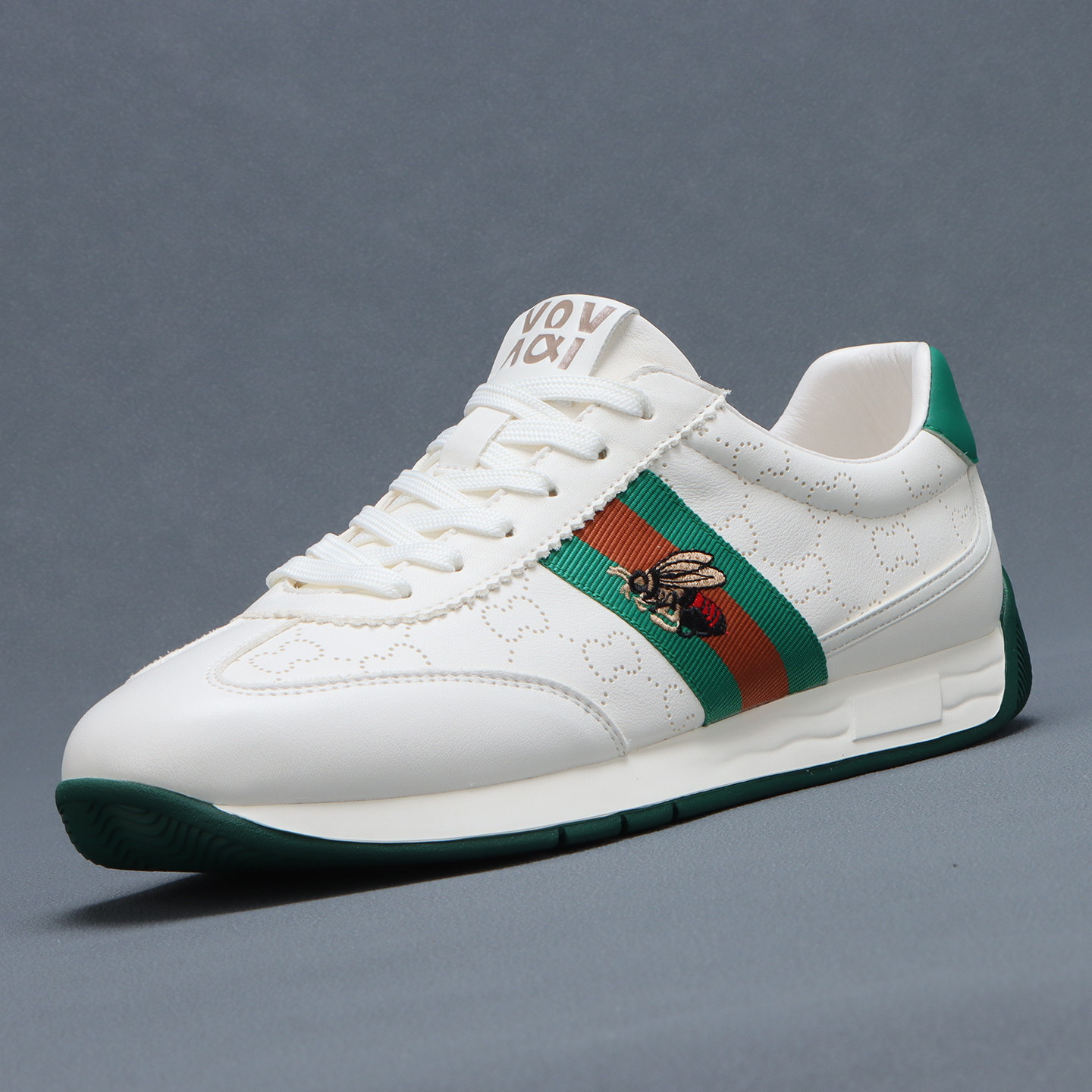 梵狮奴夏季新款真皮运动休闲鞋男