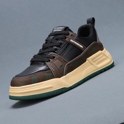 梵狮奴2025新款厚底时尚休闲板鞋