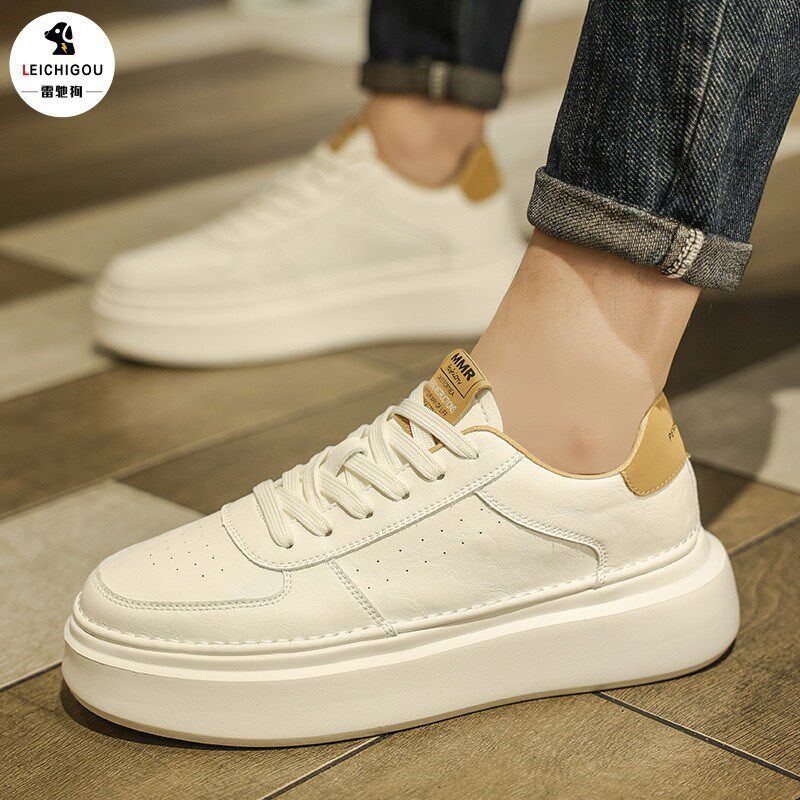 隐形内增高男鞋10cm厚底增高小白鞋男夏季新款透气高级感休闲板鞋