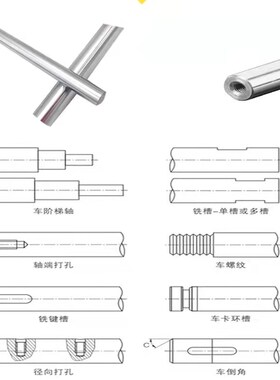 直线光轴45号钢镀铬棒软轴活塞杆光杆光棒导杆 38 40 45 50 55 60
